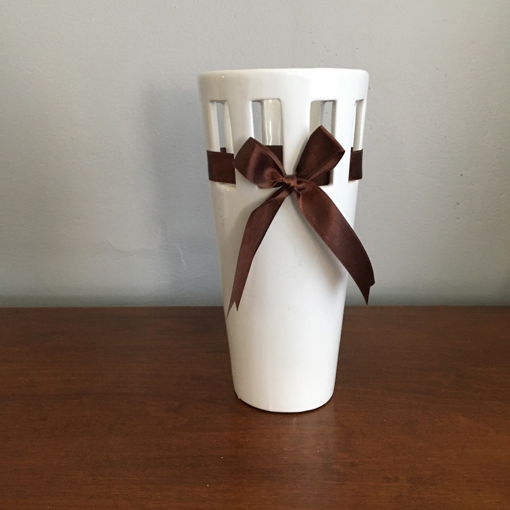 At Home America 9.5" Vase w/ Bow
